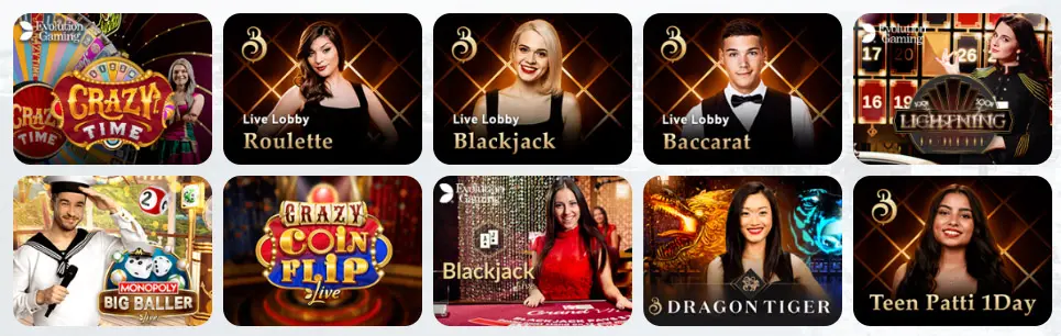 Jeux de casino en direct Win Paradise Casino