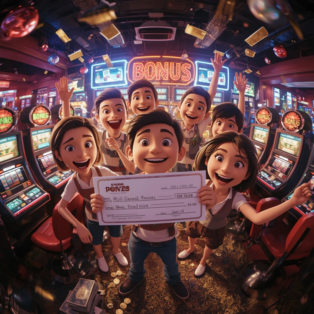 bonus dans les mains de l'homme au casino Win Paradise Casino